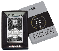 Zapalniczka Zippo Playboy 60'th Anniversary, High Polish Chrome