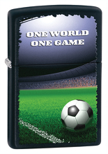 Zapalniczka Zippo One World One Game, Black Matte
