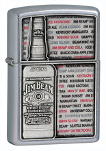 Zapalniczka Zippo Jim Beam Emblem, Street Chrome