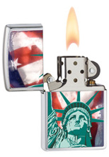 Zapalniczka Zippo American Symbol, Brushed Chrome