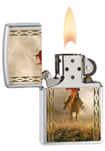 Zapalniczka Zippo Cowboy, Brushed Chrome