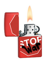 Zapalniczka Zippo Stop War, Red Matte