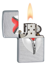 Zapalniczka Zippo Heart Zipper 4, Chrome Arch