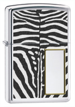 Zapalniczka Zippo Zebra, High Polish Chrome