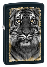 Zapalniczka Zippo Black Tiger, Black Matte