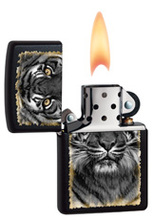 Zapalniczka Zippo Black Tiger, Black Matte