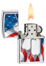 Zapalniczka Zippo Nieśmiertelniki, High Polish Chrome