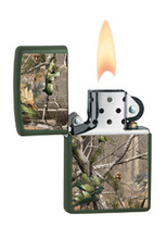 Zapalniczka Zippo W lesie, Green Matte