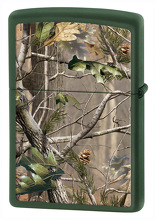 Zapalniczka Zippo W lesie, Green Matte