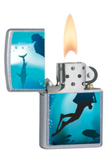 Zapalniczka Zippo Płetwonurek, Street Chrome