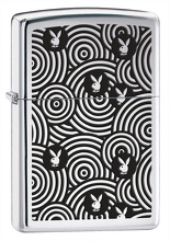 Zapalniczka Zippo Playboy Pattern, High Polish Chrome