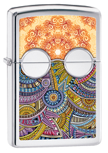 Zapalniczka Zippo Hippie Glasses, High Polish Chrome