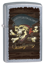 Zapalniczka Zippo Pirate Skull Skallywag, Street Chrome