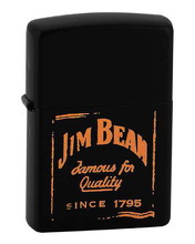 Zapalniczka Zippo Jim Beam, Black Matte