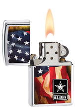 Zapalniczka Zippo U.S.Army Flag, High Polish Chrome