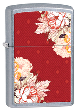 Zapalniczka Zippo Peony, Street Chrome