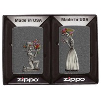 Zestaw zapalniczek Zippo Day of Dead Skull 