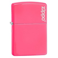 Zapalniczka Zippo Neon Pink z logo Zippo