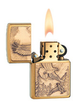 Zapalniczka Zippo Where Eagles Dare Emblem, Brushed Brass