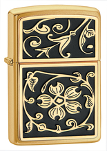 Zapalniczka Gold Floral Flush
