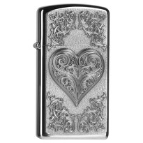 Zapalniczka Zippo Slim Heart with Ornaments