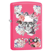 Zapalniczka Zippo Skull and Flowers