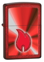Zapalniczka Zippo Zippo Flame, Candy Apple Red