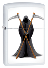 Zapalniczka Zippo Grim Reaper and Swords, White Matte