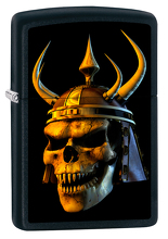 Zapalniczka Zippo Skull Warrior, Black Matte