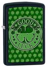 Zapalniczka Zippo Good Luck, Black Matte