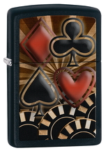 Zapalniczka Zippo Gambling, Black Matte