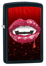 Zapalniczka Zippo Vampire Mounth, Black Matte