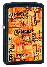 Zapalniczka Zippo Urban Art Words, Black Matte