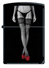 Zapalniczka Zippo Czerwone Buty- para 2, Black Matte