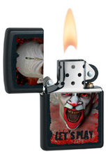 Zapalniczka Zippo Evil Clown, Black Matte