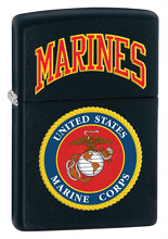 Zapalniczka Zippo U.S. Marines, Black Matte
