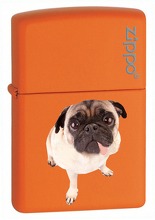Zapalniczka Zippo Mopsik, Orange Matte