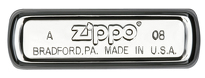 Zapalniczka Zippo Bottom Up Logo, High Polish Chrome