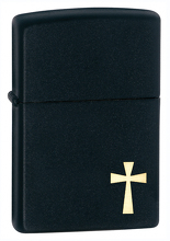 Zapalniczka Zippo Cross, Black Matte