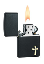 Zapalniczka Zippo Cross, Black Matte