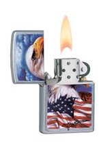 Zapalniczka Zippo Mazzi Freedom Watch, Street Chrome
