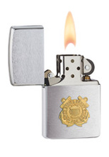 Zapalniczka Zippo Coast Guard Emblem, Brushed Chrome