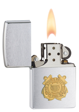 Zapalniczka Zippo Coast Guard Emblem, Brushed Chrome