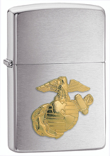 Zapalniczka Zippo Marines Emblem, Brushed Chrome