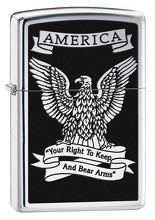 Zapalniczka Zippo Eagle America, High Polish Chrome