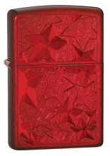 Zapalniczka Zippo Iced Stars, Candy Apple Red