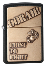 Zapalniczka Zippo Marine Corp. Emblem, Black Crackle