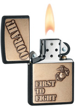 Zapalniczka Zippo Marine Corp. Emblem, Black Crackle