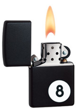 Zapalniczka Zippo 8-Ball, Black Matte