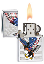 Zapalniczka Zippo American Eagle, High Polish Chrome